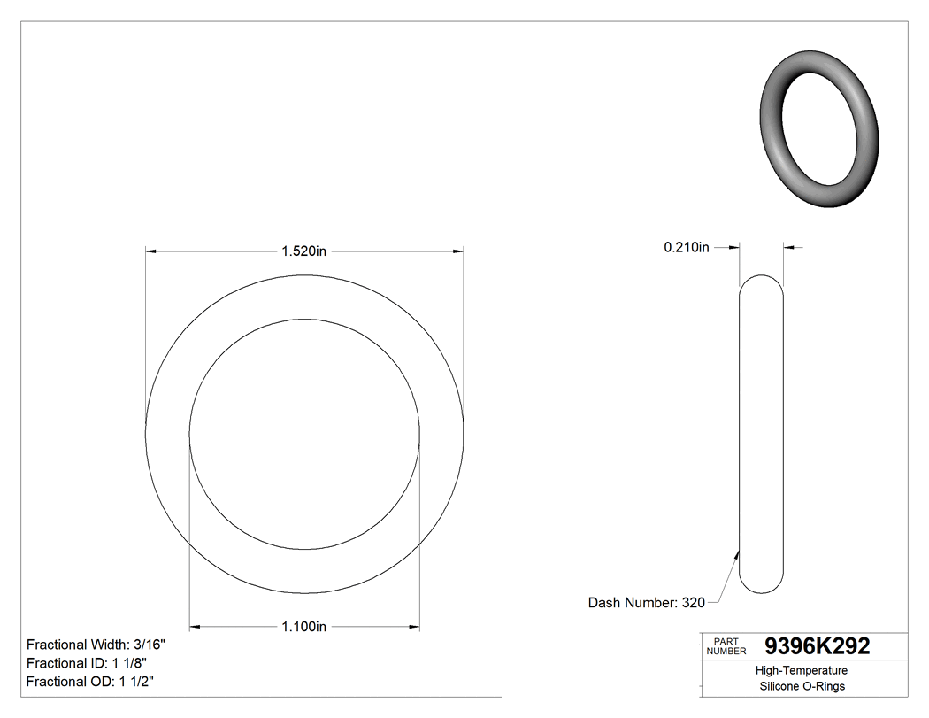 Technical drawing - 9396K292